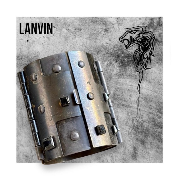 Lanvin Jewelry - Lanvin fabulous silver plated studded cuff - S